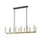 Z-Lite Haylie 12 Light Chandelier, Matte Black & Olde Brass 479-12L-MB-OBR - alternate 3